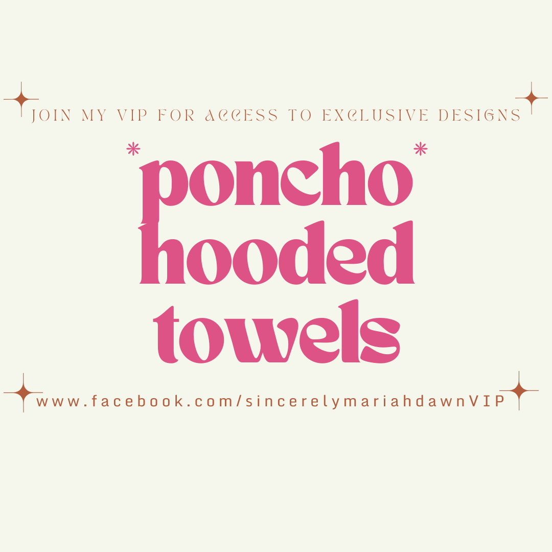 EXCLUSIVE VIP PONCHO HOODED TOWEL LISTING