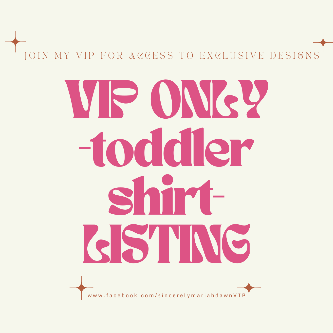 EXCLUSIVE VIP KID TEE LISTING